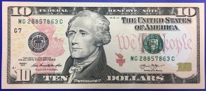 Etats-Unis, Billet de 10 dollars, 2013, Chicago, NEUF