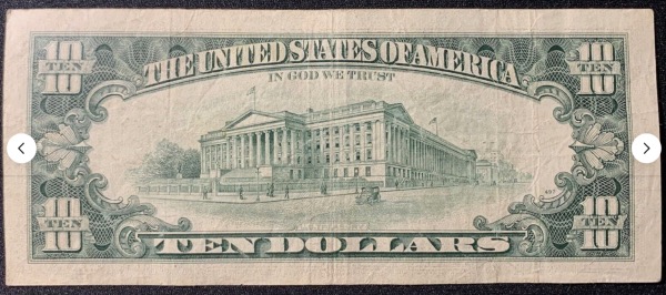 Etats-Unis Billet 10 dollars 1990 Atelier G Chicago