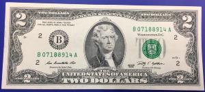 Etats-Unis, Billet de 2 dollars, 2009, New York