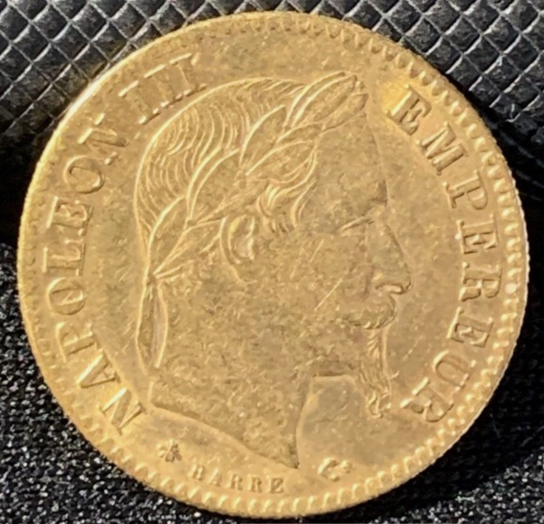 10 Francs or Napoléon III Tête Laurée 1866 A