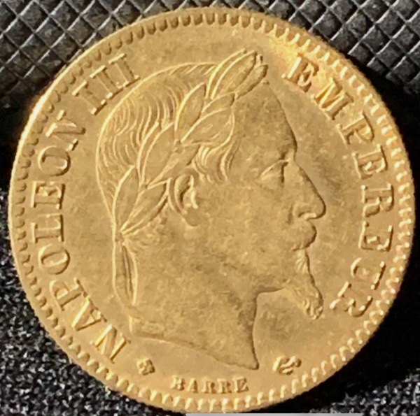 10 Francs or Napoléon III Tête Laurée 1863 BB