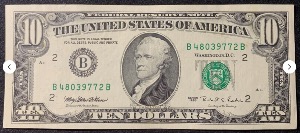 Etats-Unis Billet 10 dollars 1995 Atelier B New-York