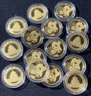 50 Yuan Panda 2019 Or 999 NEUVE