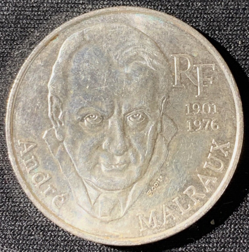 100 francs argent André Malraux 1997