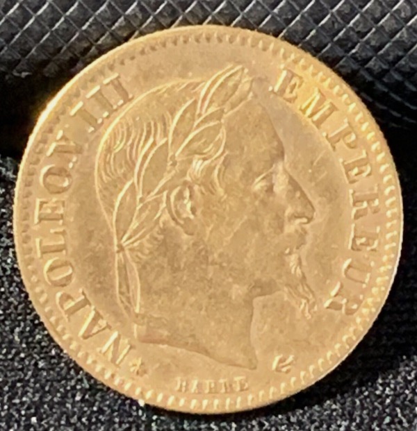 10 Francs or Napoléon III Tête Laurée 1863 BB