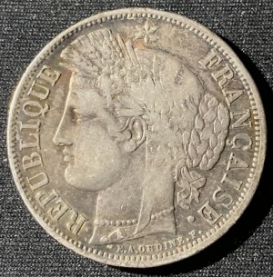 5 Francs argent Cérès 1849 A Paris