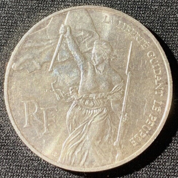 100 francs argent Musée du Louvre 1993