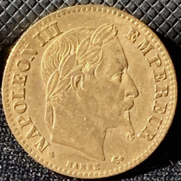 10 Francs or Napoléon III Tête Laurée 1862 BB