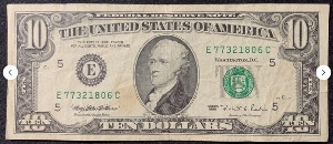 Etats-Unis Billet 10 dollars 1995 Atelier E Richemond