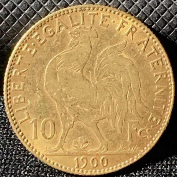 10 francs Coq Marianne 1900 or 